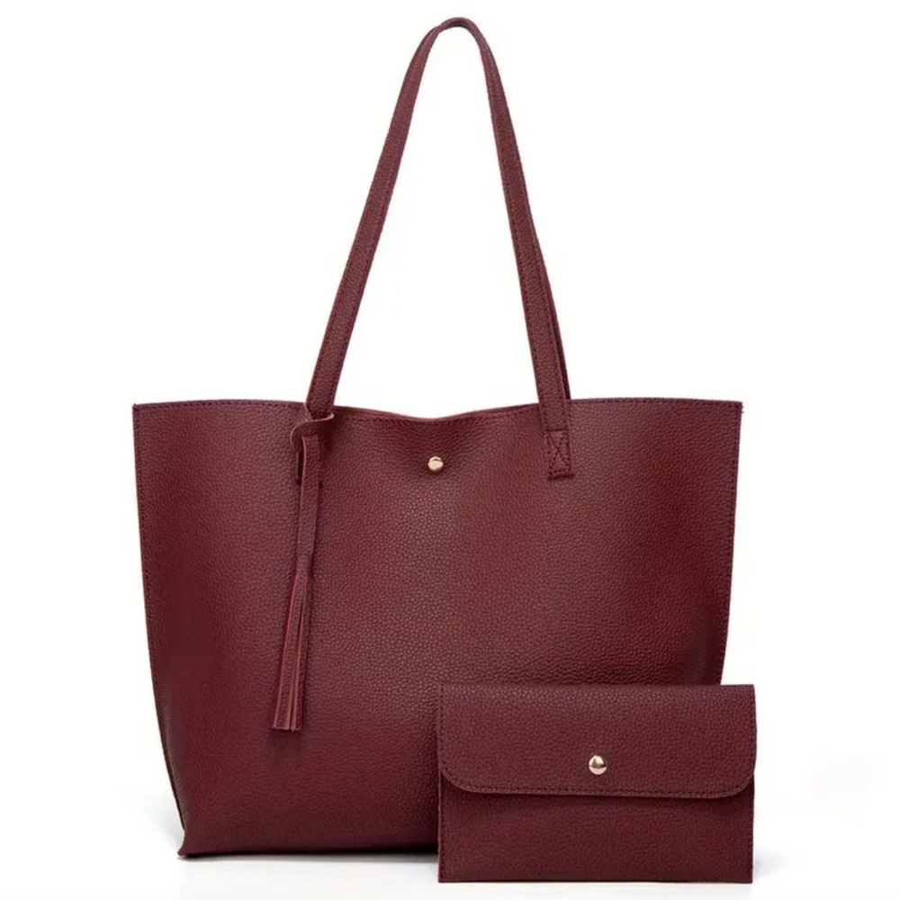 NEW PU Tote with Clutch